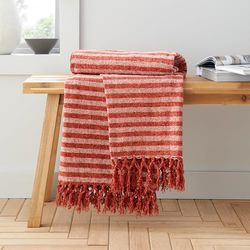 Catherine Lansfield Streep Chenille, 130x170 cm, Dekensprei, Terracotta