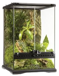 Exoterra Terrarium en Verre pour Reptiles et Amphibiens 30x30x45 cm