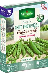 Vilmorin Pois Petit Provençal Boite série 20m, Vert, 1 unité (Lot de 1)
