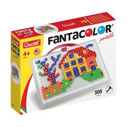 Quercetti - Fanta cor portátil Large Composition Game, multicolorido, 300 peças, 0954, 3 - 6 anos