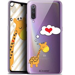 Beschermhoes voor 6,4 inch Xiaomi Mi 9, ultradun, Love Giraffe verliefd