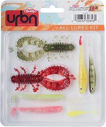 Berkley URBN All Lures Kit, Pack van 8 Soft Baits samengesteld door Berkley's Street Fishing Team, ideaal voor het vangen van baars, snoek en snoekbaars, probeer verschillende tactieken gemakkelijk