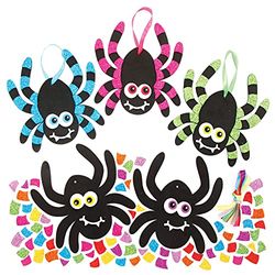 Baker Ross Spider Mix and Match Halloween Decorazione Craft Kit – Confezione da 8 kit per Halloween per bambini, decorazione di ragni in schiuma per arti e mestieri (FE675)