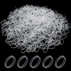1000 Pièces Élastiques à Cheveux Transparents, Élastiques à Cheveux Invisibles, etits Élastiques en Caoutchouc, Mini Accessoires Coiffure Idéals pour Tresses, Chignons et Styles DIY