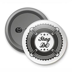 School Stickers Stag Do Button Badge