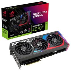 ASUS ROG Strix GeForce RTX 4070 Ti - Tarjeta Gráfica Gaming (PCIe 4.0, 12GB GDDR6X, HDMI 2.1a, DisplayPort 1.4a)