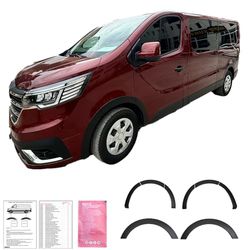 Oneway Set Wheel Arch Trims compatible with Renault Trafic 2022- Matt black
