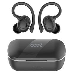 Écouteurs stéréo Bluetooth Earbuds sans Fil Cool Fit Sport Noir