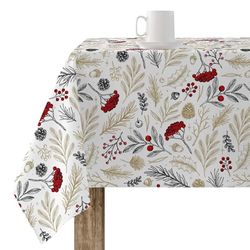 BELUM | Christmas Tablecloth | Stain-Resistant Rectangular Table Cloth | Resin Tablecloth (Laminated Touch) | Table Cloth | Home Table Cloth (200 x 140 cm)