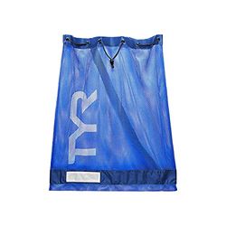 Tyr Sporttas van mesh, zwemmen, 75 l, uitrusting voor volwassenen, uniseks, blauw/koningsblauw