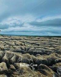 Malham Cove - 120 page blank lined notebook 6.75 by 8.5 - Photo of famous Malham Cove: North Yorkshire Photo Notebook - Malham Cove