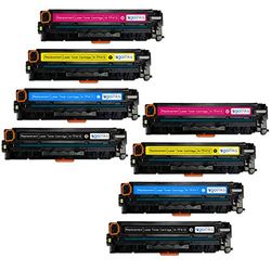 Go Inks 2 Set of 4 Laser Toner Cartridges to replace HP CF410A/CF411A/CF412A/CF413A Compatible/non-OEM for HP Colour Laserjet Pro Printers (8 Toners)
