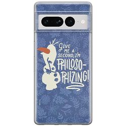 ERT GROUP mobiltelefonfodral för Google PIXEL 7 PRO originalt och officiellt licensierat Disney mönster Olaf 005 optimalt anpassad till formen på mobiltelefonen, fodral tillverkad av TPU-plast