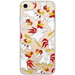 ERT GROUP mobiltelefonfodral för Iphone 7/8/ SE 2/ SE 3 originalt och officiellt licensierat Looney Tunes mönster Foghorn Leghorn 001 anpassad till formen på mobiltelefonen, gedeeltelijk transparant