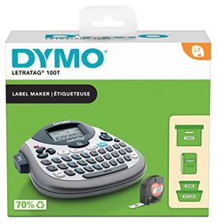 DYMO LetraTag LT-100H etiquetadora | Impresora de etiquetas portátil | Teclado QWERTY/Pantalla LCD de 13 caracteres | Perfecta para la oficina o para el hogar