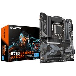 GIGABYTE B760 GAMING X AX DDR4 Scheda Madre - Supporta CPU Intel Core di 14a Generazione, 8+1+1 Fasi VRM Digitale, fino a 5333MHz DDR4 (OC), 3xPCIe 4.0 M.2, Wi-Fi 6E, LAN 2.5GbE, USB 3.2 Gen 2