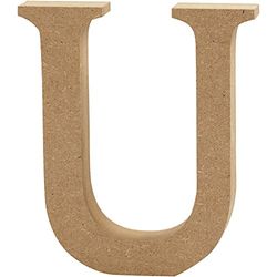 Letter, H: 8 cm, MDF, U, 1pc