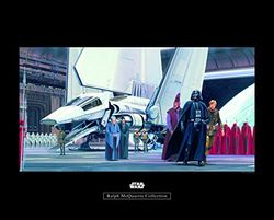 Komar Wandafbeelding | Star Wars Classic RMQ Death Star Shuttle Dock | Kinderkamer, jeugdkamer, decoratie, kunstdruk | zonder lijst | WB133-50x40 | Formaat: 50 x 40 cm (breedte x hoogte)