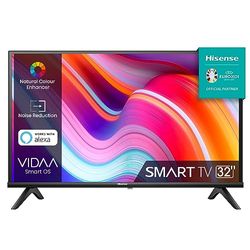 Hisense 32" HD 32E43KT, Smart TV VIDAA U6, Game Mode, Controlli vocali Alexa, Tuner DVB-T2/S2 HEVC 10, lativù