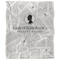 Bridgerton Lady Whistledown Couverture Soyeuse Super Douce 152 x 127 cm