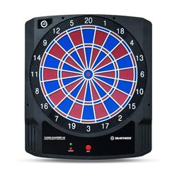 Carromco Dartboard Turbo Charger - Elektronisch dartbord inclusief app-functie voor smartphones of tablets - dartmachine met 16 spellen voor 1-8 spelers, inclusief 6 darts en 20 reservetips