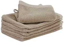 Heckett Lane Bath Wash Cloth, Taupe Grey, 16 x 21 cm
