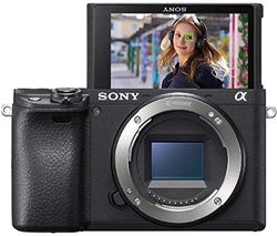 Sony Alpha 6400 - Fotocamera Digitale Mirrorless ad Obiettivi Intercambiabili, Sensore APS-C, Video 4K HDR, S-log2, S-log3 e Hlg, ILCE6400B, Nero