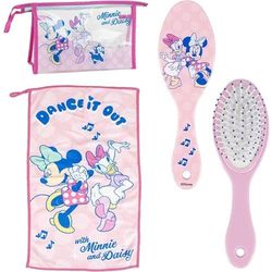 Neceser Minnie con Peine, Toalla y Estuche Portátil Completo para Viajes y Uso Diario - Estuche Aseo Minnie Licencia Oficial con Diseño Infantil y Juvenil de Disney