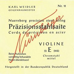 Nürnberger vioolsnaren precisie volle kern E 1/2 11