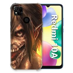 Fodral för Xiaomi Redmi 10A Manga Attack Titans Eren Titan