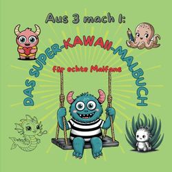 DAS SUPER-KAWAII-MALBUCH: 3 Malbücher in einem - Super Malspass XXL