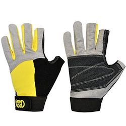 Kong. Alex Handschoenen, technische klim- en reddingshandschoenen. 3 open vingers. Van leer met Kevlar® versterkte handpalm. Ademende en elastische handrug. EN 388. XS