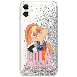 ERT GROUP mobiltelefonfodral för Apple Iphone 11 originalt och officiellt licensierat Looney Tunes mönster Space Jam 021 optimalt anpassad till formen på mobiltelefonen, med glitter overflow-effekt