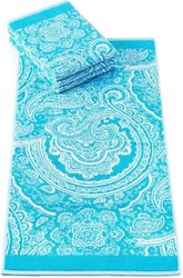 Bassetti MERGELLINA 9329098 Bath Towel 100% Cotton Ocean Blue B1 70 x 140 cm