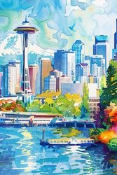 SeattleSky: Journal/Notebook 6x9 120 lined pages