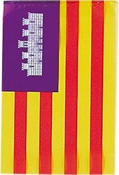 Plastbetena – Balearens flagga 20 x 30 cm, påse 5 x 10 meter (011200080)