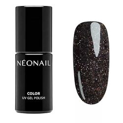 NEONAIL Vernis Semi Permanent Pailleté 7,2 ml Vernis Gel UV Semi Permanent Noir Crazy Vegas Vernis à Ongles Gel Polish Gel UV Couleur Nail Art.