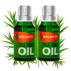 Set da 2 Olio Essenziale di Tea Tree per Bagni Rilassanti - Olio Essenziale al Profumo di Tea Tree con Proprietà Antisettiche e Nutritive per la Pelle, 10ml