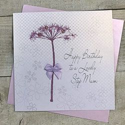 WHITE COTTON CARDS BD55 Happy Birthday to A Lovely Mum Marche Carte d'anniversaire Faite à la Main