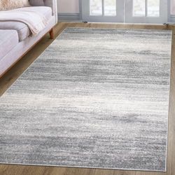 oKu-Tex Tapis de Salon Design Mercur - Tapis tissé Doux Gris chiné - Design Moderne - 60 x 110 cm - sans substances nocives - Certifié Oeko-Tex Standard 100