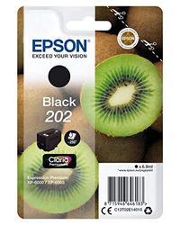 Epson Kiwi Singlepack Black 202 Claria Premium Ink - Cartucho de tinta para impresoras (Original, Tinta a base de pigmentos, Negro, Epson, 1 pieza(s), Impresión por inyección de tinta)