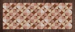 Doge Milano Tapis de couloir, 100% Made in Italy, Tapis antitache avec impression numérique, Tapis antidérapant et lavable, Modèle géométrique - Alessandro, cm 200x65