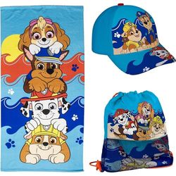 CERDÁ LIFE'S LITTLE MOMENTS Paw Patrol Set di asciugamani con sacchetto, morbido telo da bagno e sacchetto per piccoli fan