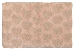 Jute & Co. Alfombra de baño Roma, Color, 100% algodón, Rosa Claro, Talla única