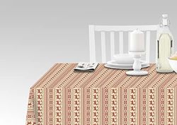 Doge Milano Nappe avec impression numérique, 100% Made in Italy Nappe antidérapante pour salle à manger, lavable et antitache, modèle Noël - Robore, cm 140x180