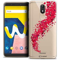 Caseink fodral för Wiko View Lite (5.45) fodral [kristallgel HD mönster kollektion kärlek alla hjärtans dag design tornado - mjuk - ultratunn - tryckt i Frankrike]