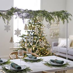 Ginger Ray Accessoires à suspendre en bois Noël et décoration de table, Honeycomb &, Lot de 12