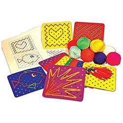Springboard 10387 Coloured Sewing Cards Craft Activity (Pack of 30)