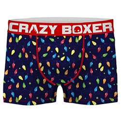 Crazy Boxer män T476-1-x Talla boxerglödlampor mikrofibra-92 % polyester 8 % elastano, Unitario T476-1, XL