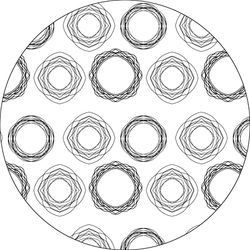 Bonateks, Round Digital Printed Mouse Pad, Non-Slip Base, for Office and Home, Diameter:22cm